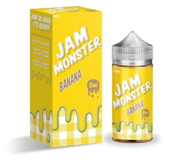 BANANA E-LIQUID 100ML JAM MONSTER