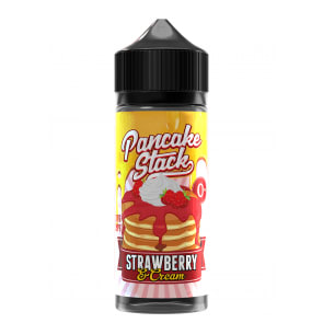 STRAWBERRY & CREAM 100ML E LIQUID PANCAKE STACK
