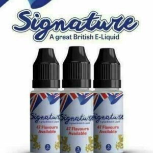 SIGNATURE 20 x 10ML = 200ML E-LIQUID ALL FLAVOURS ALL STRENGTHS