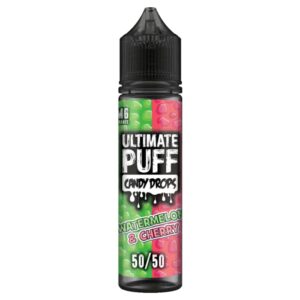 WATERMELON & CHERRY CANDY DROPS 50ML E-LIQUID 50/50 ULTIMATE PUFF