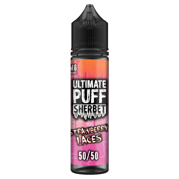 Buy STRAWBERRY LACES SHERBET 50ML ELIQUID 50/50 ULTIMATE PUFF Online