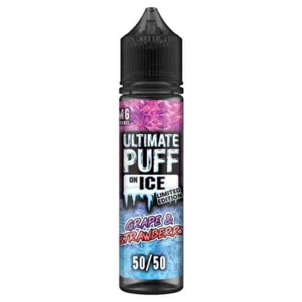 GRAPE & STRAWBERRY ON-ICE 50ML E-LIQUID 50/50 ULTIMATE PUFF