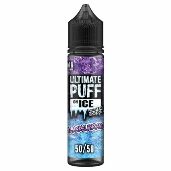 BLACKCURRANT ON-ICE 50ML E-LIQUID 50/50 ULTIMATE PUFF