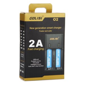 GOLISI O2 2-SLOT SMART BATTERY CHARGER