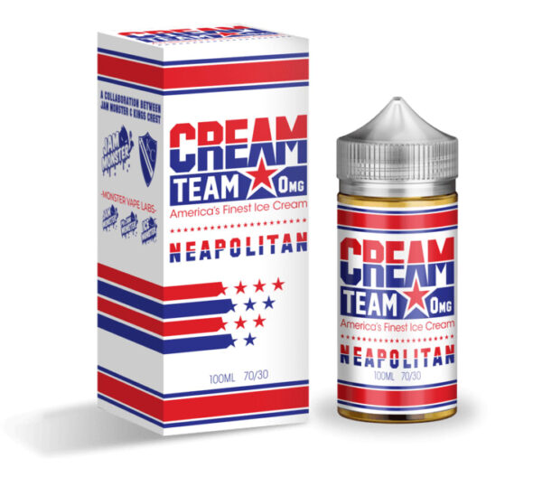 NEAPOLITAN 100ML E-LIQUID CREAM TEAM