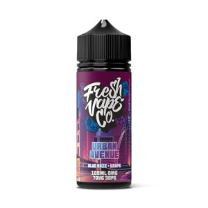URBAN AVENUE BLUE RAZZ & GRAPE 100ML E LIQUID FRESH VAPE CO
