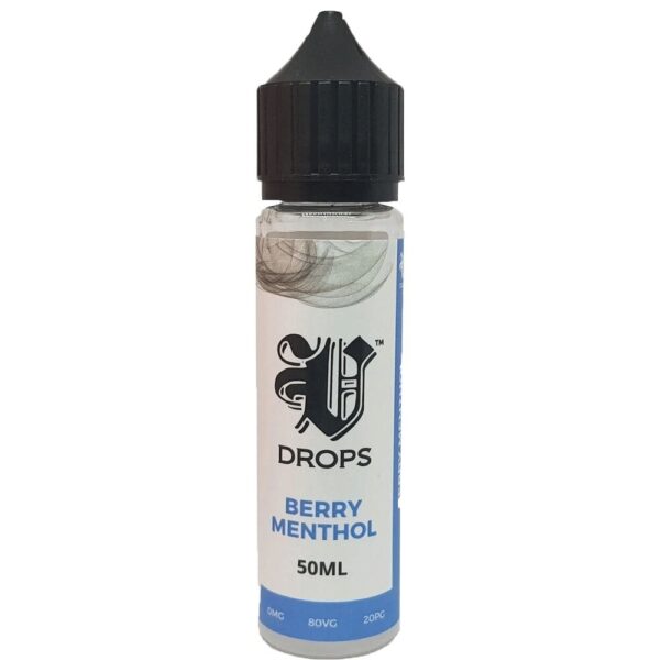 BERRY MENTHOL 50ML 80/20 E LIQUID V DROPS
