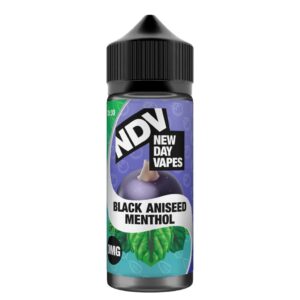 BLACK ANISEED MENTHOL 100ML E LIQUID NEW DAY VAPES (NDV)