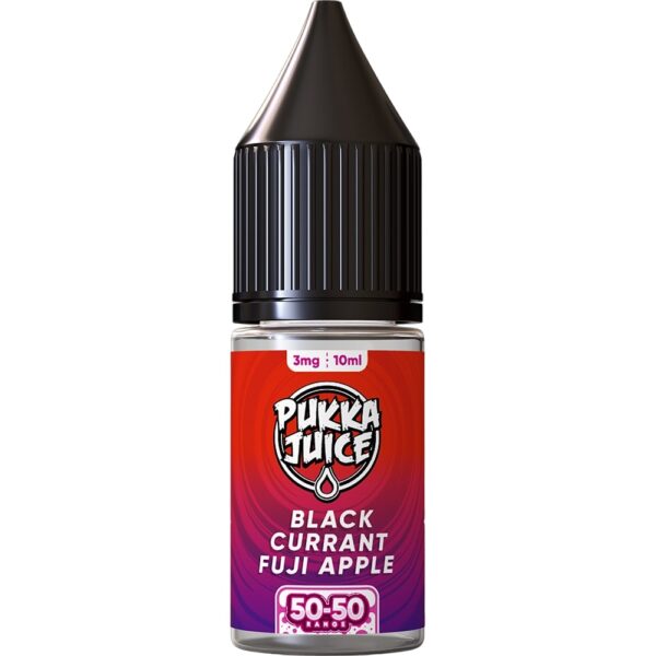 BLACK CURRANT FUJI APPLE 10 X 10ML E LIQUID 50/50 BY PUKKA JUICE