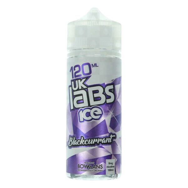 BLACKCURRANT ICE 100ML E LIQUID BY UK LABS