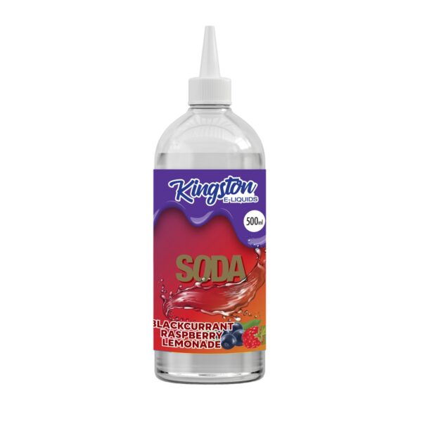 BLACKCURRANT RASPBERRY LEMONADE SODA 500ML E-LIQUID BY KINGSTON