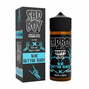 BLUE COTTON CANDY HAPPY END 100ML E LIQUID SADBOY