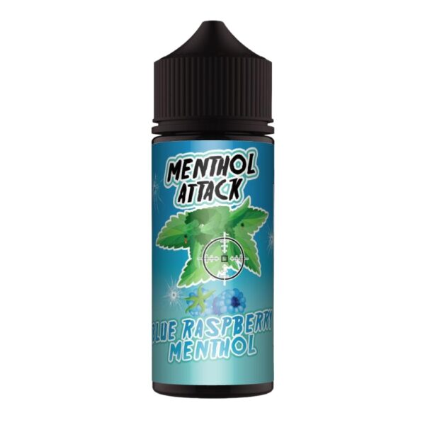 BLUE RASPBERRY MENTHOL 100ML E LIQUID MENTHOL ATTACK