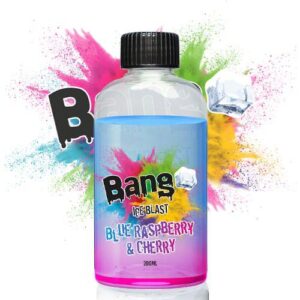 BLUE RASPBERRY & CHERRY 200ML E LIQUID BANG ICE BLAST