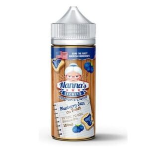 BLUEBERRY JAM ON TOAST 100ML E LIQUID NANNAS SECRETS EXP