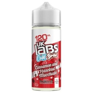 CINNAMON AND HAZELNUT MACCHIATO 100ML E LIQUID COLD BREW UK LABS