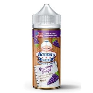 GRACIOUS GRAPE 100ML E LIQUID NANNAS SECRETS EXP