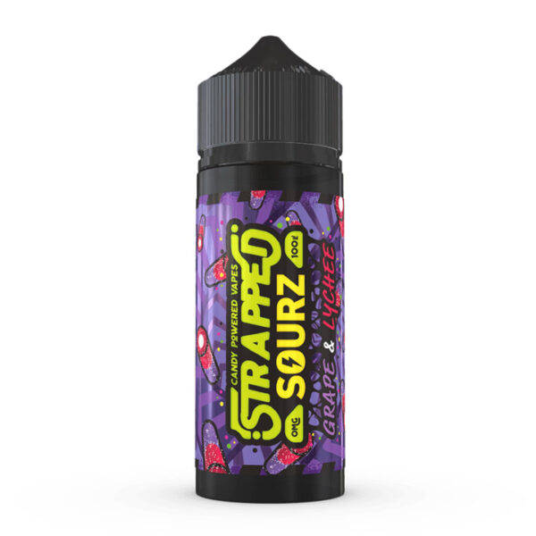 GRAPE & LYCHEE SOURZ 100ML E LIQUID BY STRAPPED