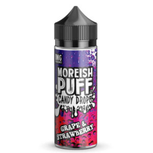 GRAPE & STRAWBERRY CANDY DROPS 100ML E LIQUID MOREISH PUFF