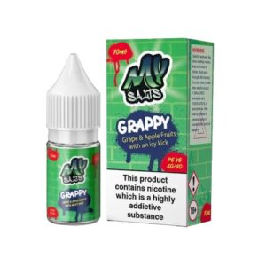 GRAPPY 10ML NIC SALT MY SALTS PACK OF 5