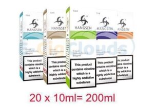 Hangsen E liquid 20 X 10ml | 200ml Bundle | E-Cig Clouds