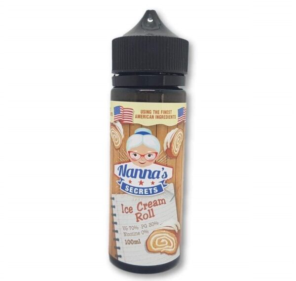 ICE CREAM ROLL 100ML E LIQUID NANNAS SECRETS EXP