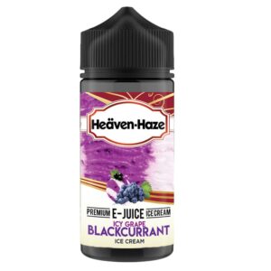 ICY GRAPE BLACKCURRANT ICE CREAM 100ML E LIQUID HEAVEN HAZE EXP