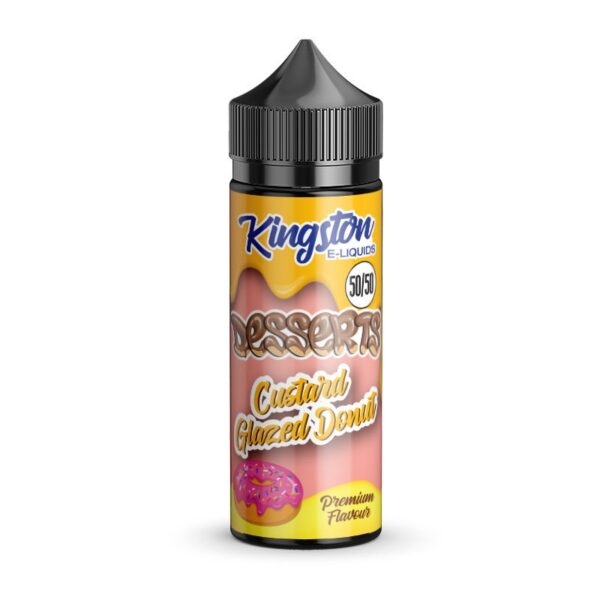 CUSTARD GLAZED DONUTS DESSERTS 100ML E-LIQUID 50/50 BY KINGSTON