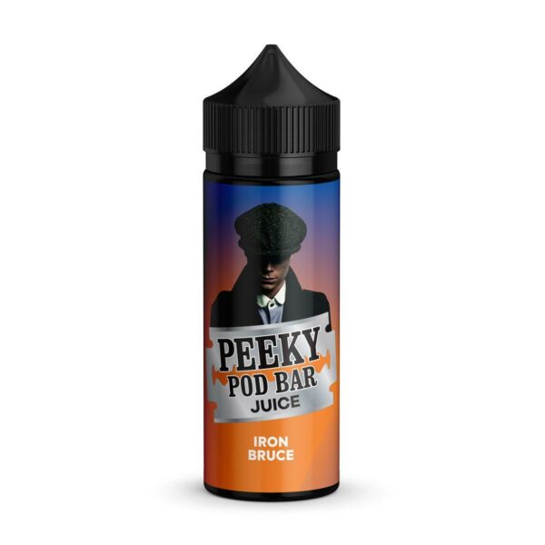 IRON BRUCE 100ML E LIQUID PEEKY POD BAR