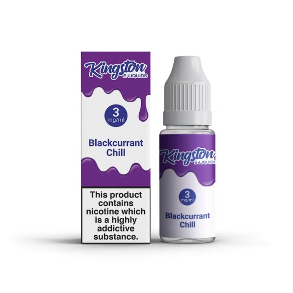 BLACKCURRANT CHILL 10ML E LIQUID (50/50) BY KINGSTON