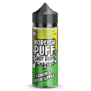 LEMON & SOUR APPLE CANDY DROPS 100ML E LIQUID MOREISH PUFF