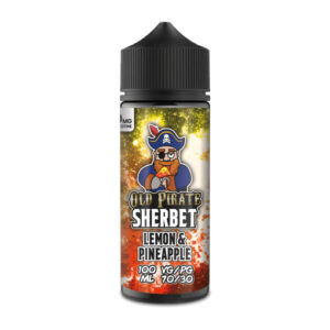 LEMON & PINEAPPLE E-LIQUID 100ML OLD PIRATE SHERBET