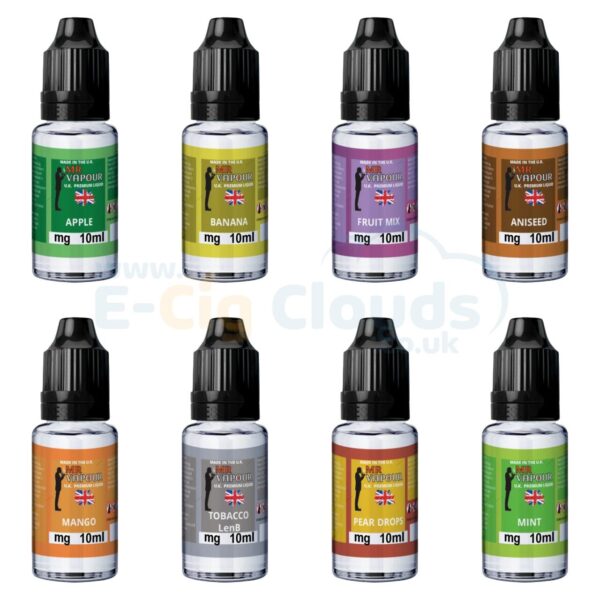 MR VAPOUR E LIQUID 20 X 10ML = 200ML ALL STRENGTHS