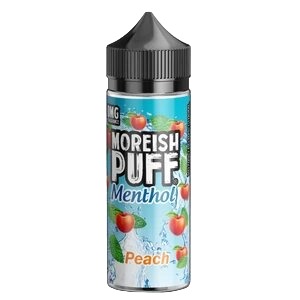 PEACH MENTHOL 100ML E LIQUID MOREISH PUFF