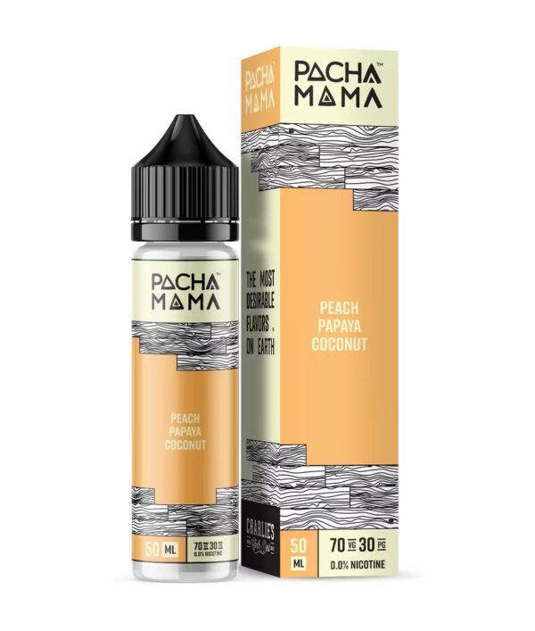 PEACH PAPAYA COCONUT 50ML E LIQUID PACHA MAMA