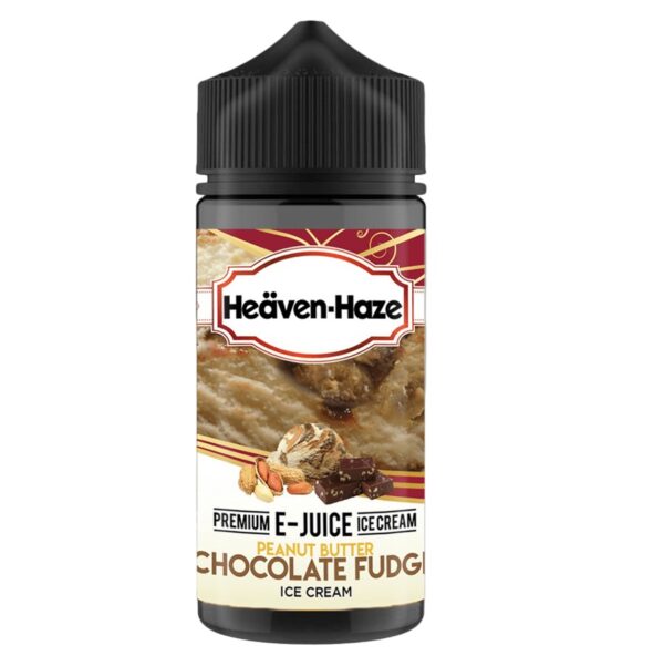 PEANUT BUTTER CHOCOLATE FUDGE ICE CREAM 100ML E LIQUID HEAVEN HAZE EXP