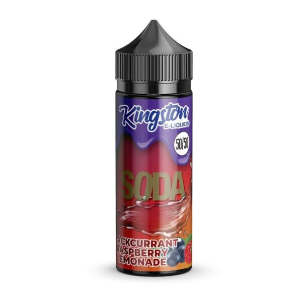 BLACKCURRANT RASPBERRY LEMONADE SODA 100ML E-LIQUID 50/50  BY KINGSTON