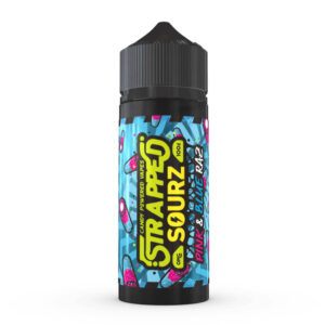 PINK & BLUE RAZ SOURZ 100ML E LIQUID BY STRAPPED