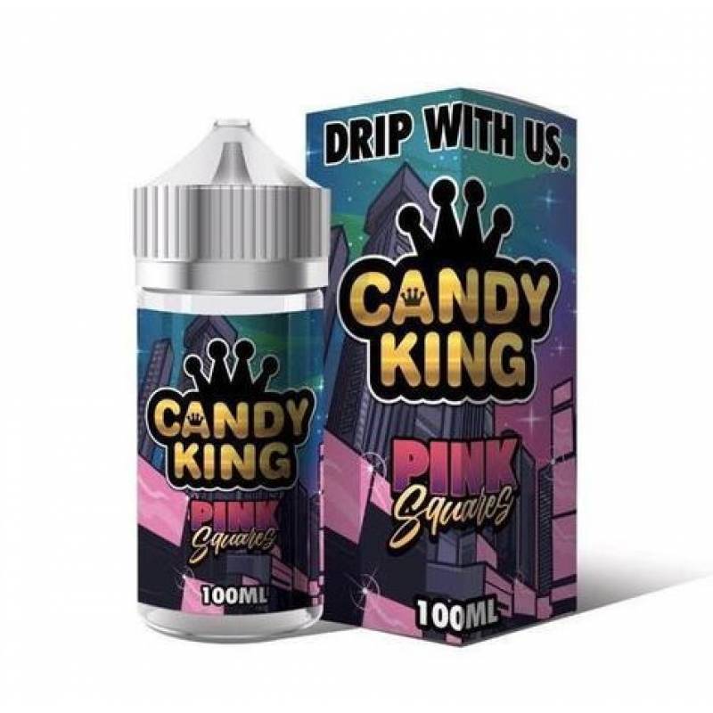 Buy PINK SQUARES 100ML ELIQUID CANDY KING Online Shopping ECig Clouds