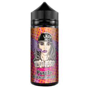 PURPLE BLACKCURRANT ICE 100ML E LIQUID LADY HAZE