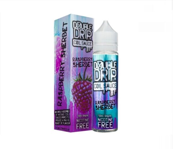 RASPBERRY SHERBET E LIQUID 50ML BY DOUBLE DRIP