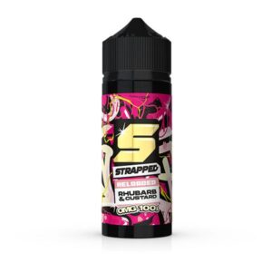 RHUBARB AND CUSTARD RELOADED 100ML E LIQUID BY STRAPPED