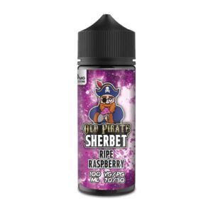 RIPE RASPBERRY E-LIQUID 100ML OLD PIRATE SHERBET