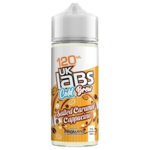 SALTED CARAMEL CAPPUCINO 100ML E LIQUID COLD BREW UK LABS