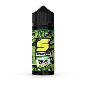 SOUR APPLE RELOADED 100ML E LIQUID BY STRAPPED