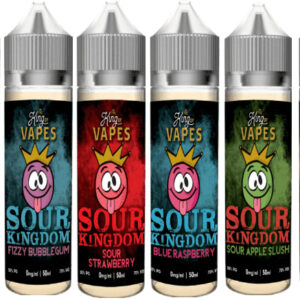 SOUR KINGDOM 2 X 50ML E-LIQUID BY THE KING OF VAPES EXP