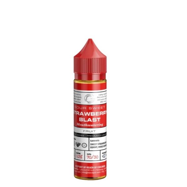 STRAWBERRY BLAST 50ML E LIQUID GLAS BASIX