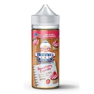 STRAWBERRY CUPCAKE 100ML E LIQUID NANNAS SECRETS EXP