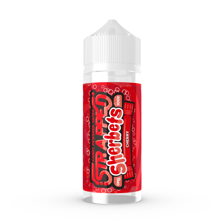 CHERRY (SHERBETS) 100ML E LIQUID BY STRAPPED UK Vape Store ECig Clouds