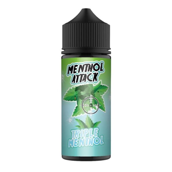 TRIPLE MENTHOL 100ML E LIQUID MENTHOL ATTACK